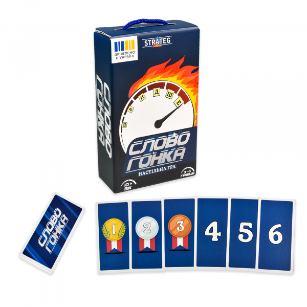 Настільна гра Strateg Словогонка ( Вік 10+)  українською мовою (30824) Настільна гра Strateg Словогонка ( Вік 10+)  українською мовою (30824)