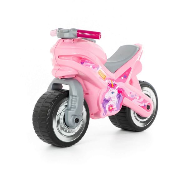 Дитяча іграшка каталка толокар мотоцикл мото байк рожевий 80608