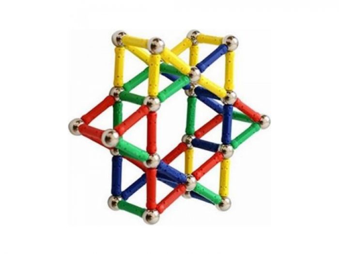 Дитяча іграшка магнітний конструктор Magnastix 60 деталей МТ01301 ,  в кор.26.0x17.5x5.0см