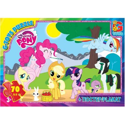 Пазли для дітей ТМ G-Toys із серії: My little Pony (Моя маленька поні) 70 ел MLP002