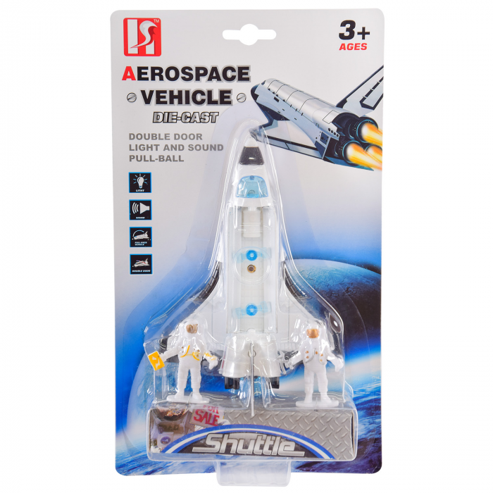 Дитяча іграшка космічна ракета корабель (4151, HF9004) метало-пластиковий корпус