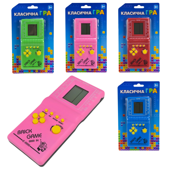 Дитяча інтерактивна іграшка гра тетріс,  серія логіка мислення антистрес (725-60) 4 кольори мікс