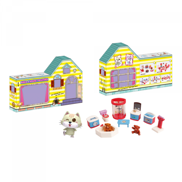 Дитяча іграшка аксесуари меблі для лялькового будиночка Нappy Family MR.MANX HY-067D