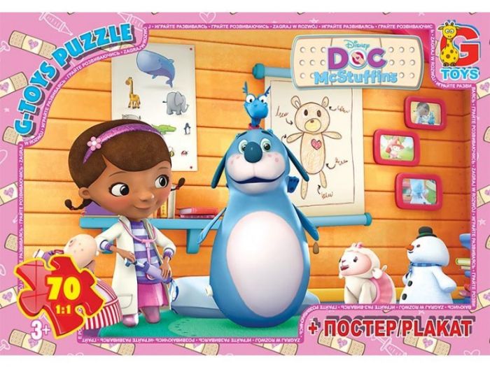 Дитяча гра пазли із серії Доктор Плюшева 70 елементів DP00649 ТМ G-Toys