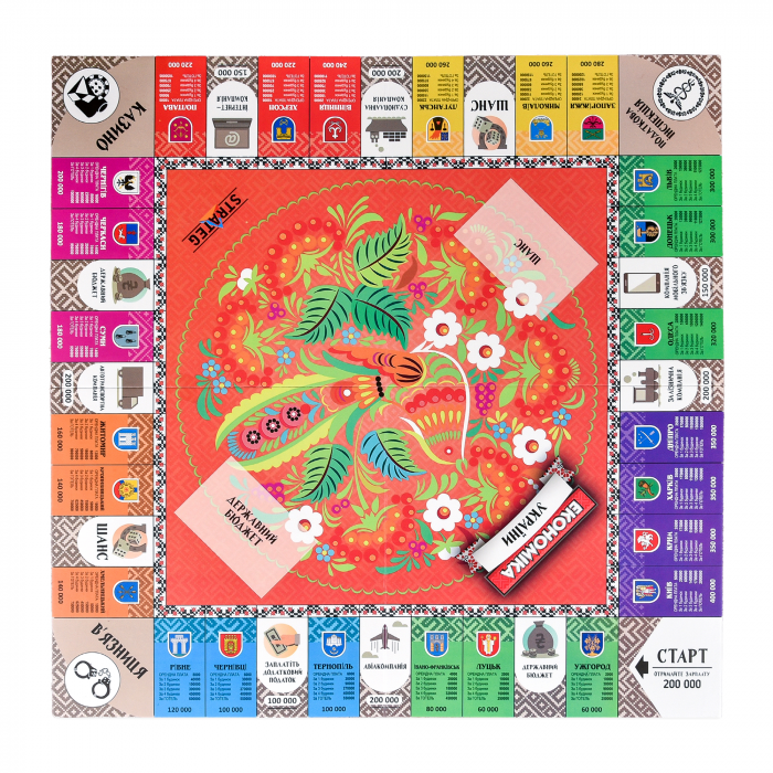 Настільна гра Strateg Економіка України (31029) ( Вік 8+)