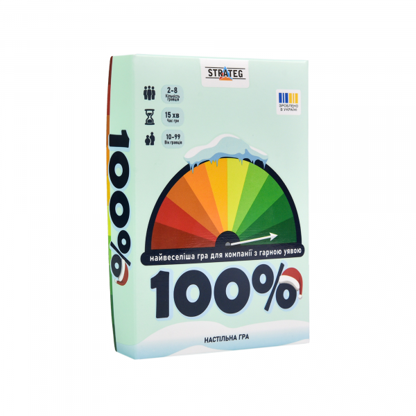 Настільна гра Strateg 100% ( Вік 10+)  розважальна українською мовою (30802) Настільна гра Strateg 100% ( Вік 10+)  розважальна українською мовою (30802)