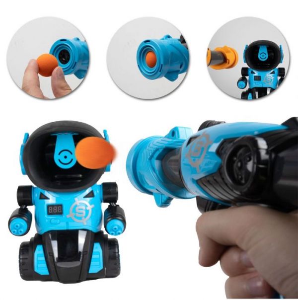 Дитяча іграшка набір 2 пістолета помпові рушниці і робот-мішень, стріляє м'якими набоями, 24 кульки в комплекті YG01P YG SPORT®