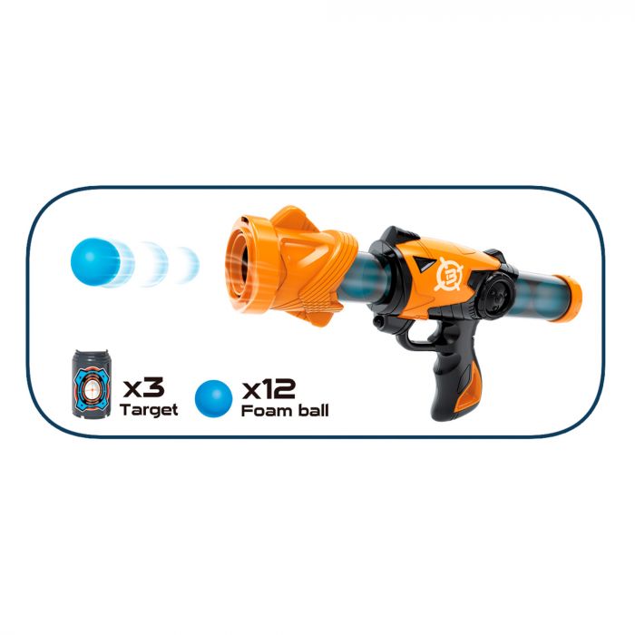 Дитяча іграшка пістолет стріляє м'якими набоями, 12 кульки в комплекті YG07P YG SPORT®