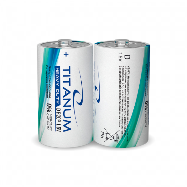 Батарейка сольова Titanum R20P/D ціна за 1 шт Батарейка сольова Titanum R20P/D ціна за 1 шт