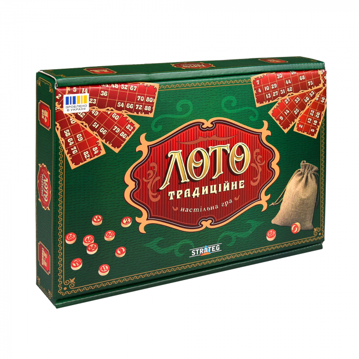 Настільна гра Strateg Лото традиційне (30488) ( Вік 6+) Відео в описі