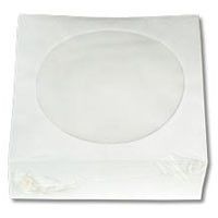 Конверт для CD,DVD диска белый с окошком  (арт.30937)