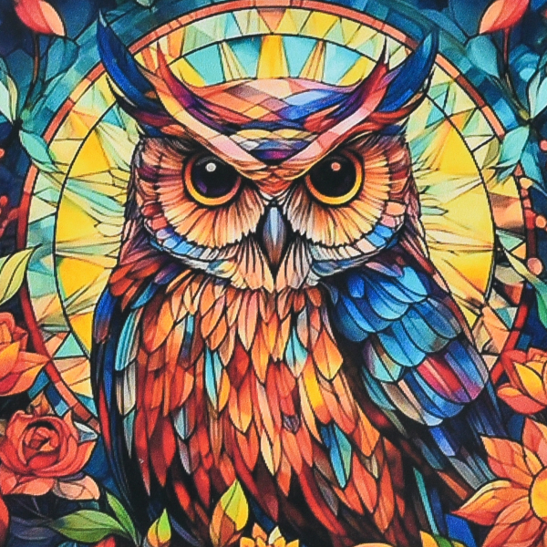 Набір для творчості алмазна картина Вітражна мудрість Strateg розміром 30х30 см (DEEX16281)