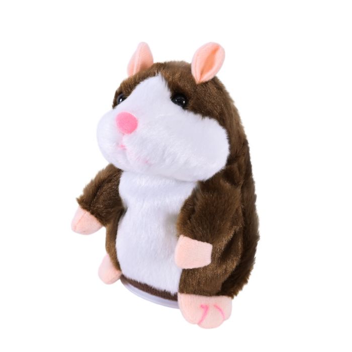 Дитяча іграшка м'яка інтерактивна хом'як повторюшка C23903 8*8*14см