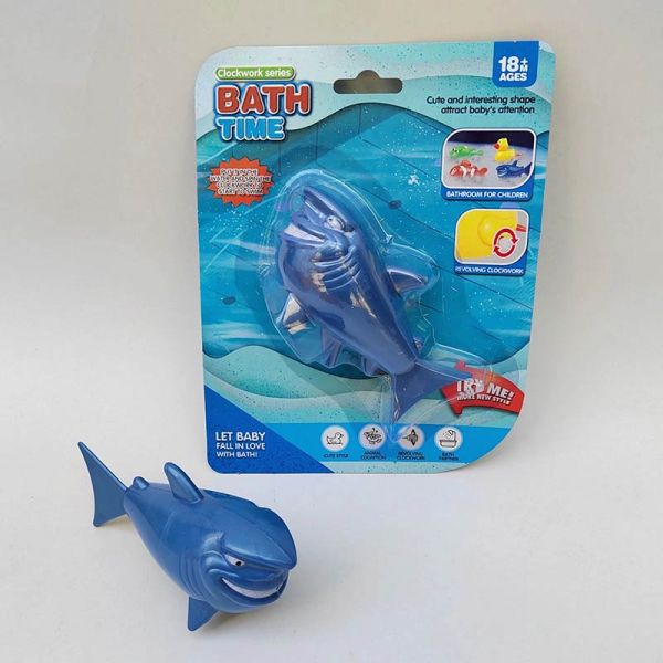 Дитяча іграшка для купання водоплавна акула YS1378-A2 заводна, планшет 17*13см