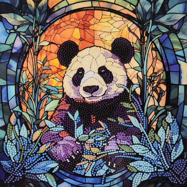 Набір для творчості алмазна картина Панда в тиші Strateg розміром 30х30 см (DEEX16308)