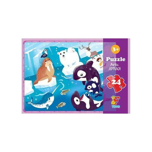 Дитячі пазли для малюка ТМ G-Toys із серії "Арктика", 24 елементи FA01