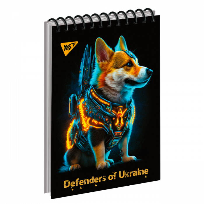 Зошит блокнот для записів YES А7/80 од.спіраль "Defenders of Ukraine" 151872