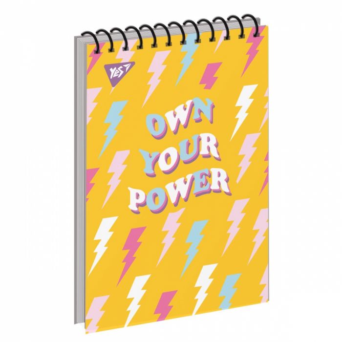 Зошит блокнот для записів YES А7/80 од.спіраль "Motivation" 151889