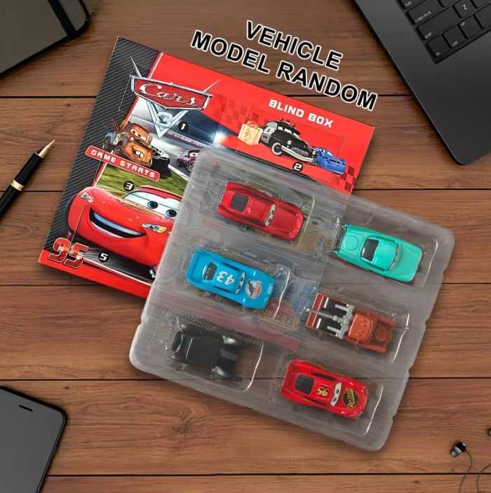 Дитяча іграшка машинка герой мультфільму тачки, гонка 7 см, набір 6 шт, метало - пластикова (4598) ціна за набір