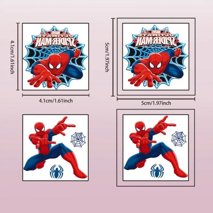 Наліпка тимчасове татуювання людина павук (спайдермен, Spider-Man), водонепроникна та довготривала) 1-SM кольорова