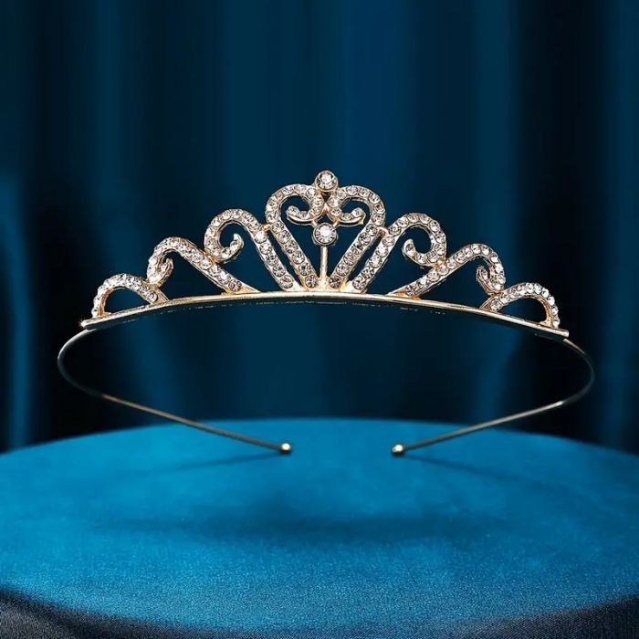 Діадема (тіара) корона колір золото (gold) матеріал корпусу метал НФ-00003424 (tiara)