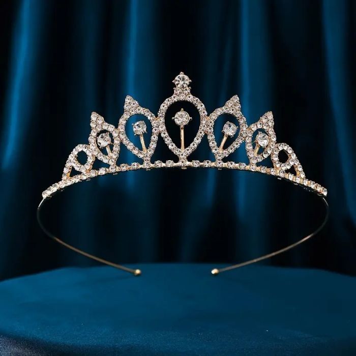 Діадема (тіара) корона колір золото (gold) матеріал корпусу метал НФ-00003425 (tiara)
