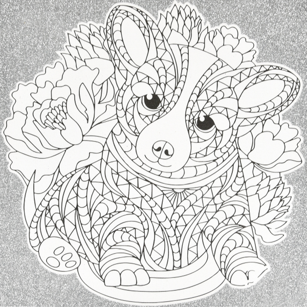 Живопис розпис картина-антистрес Strateg Ніжна мордочка розміром 30х30 см  (JCEE37112)