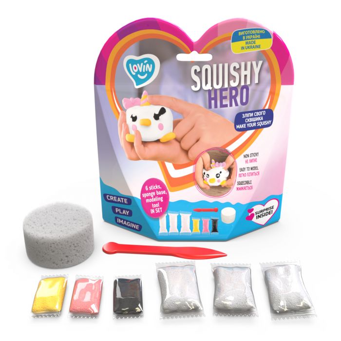 Дитяча творчість Squishy Teency-Weensy 70129 ТМ Lovin набір для ліплення з повітряним пластиліном