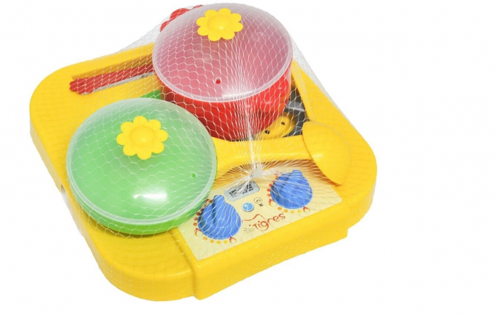 Набір посуду столовий "Ромашка" з плиткою 7 ел.