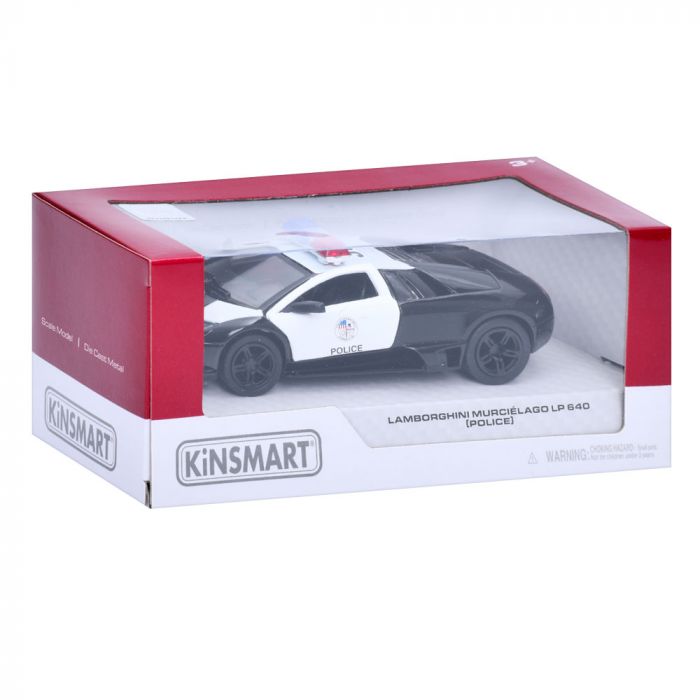Дитяча іграшка поліцейський автомобіль Lamborghini Murcielago LP640 (Police) KT 5317 WP метало - пластиковий корпус