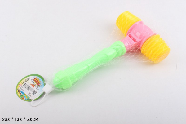 Дитяча іграшка молоточок пискавка (595,3968) в сітці 26*13*5см Дитяча іграшка молоточок пискавка (595,3968) в сітці 26*13*5см