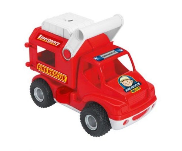 Дитяча іграшка машинка пожежна команда 0506 WADER КонсТрак (у сіточці) 24,5x14x19 см
