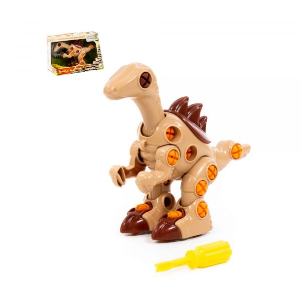 Дитяча іграшка конструктор динозавр велоцираптор 76809 у коробці 36 елементів