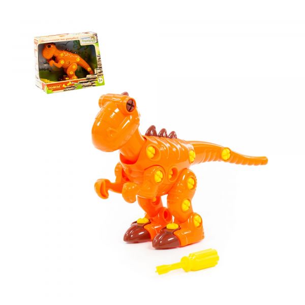 Дитяча іграшка конструктор динозавр тиранозавр 77158 у коробці 40 деталей