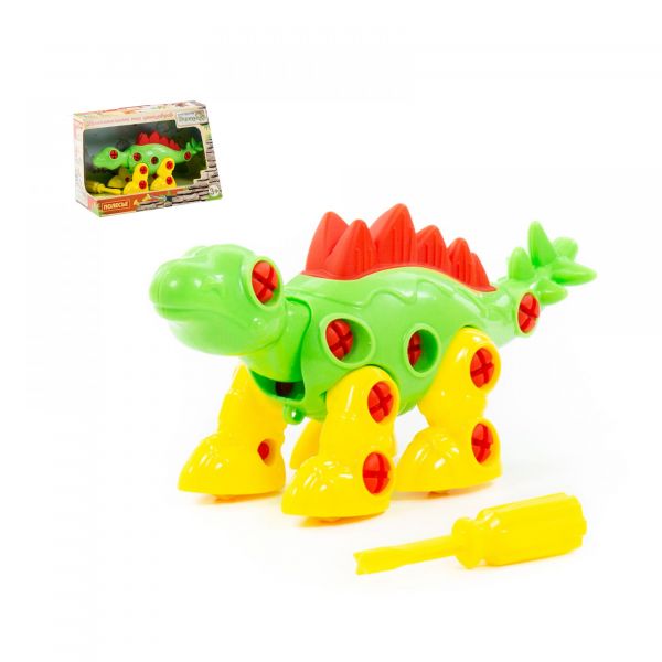 Дитяча іграшка конструктор динозавр стегозавр 76793 у коробці 30 елементів