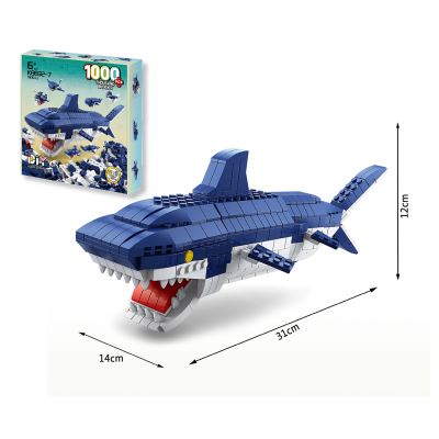 Дитяча іграшка конструктор акула 1000 деталей K8832-7
