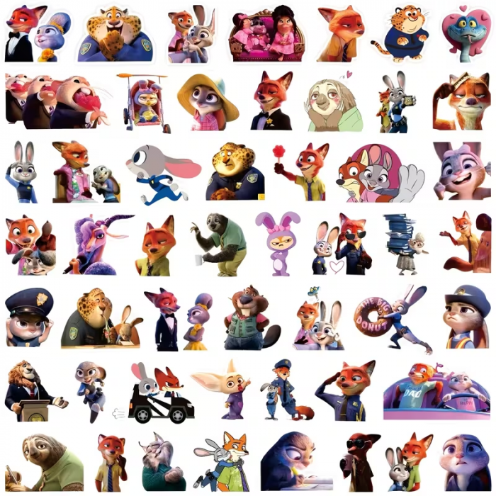 Наліпка Зоотрополіс Movie Zootopia, набір 86 шт (4512)