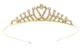 Діадема (тіара) корона колір золото (gold), матеріал метал (4673)