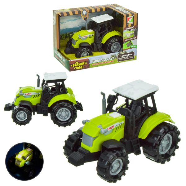 Дитяча іграшка машинка трактор 550-1P світло, звук, у коробці 12*8,5*8см