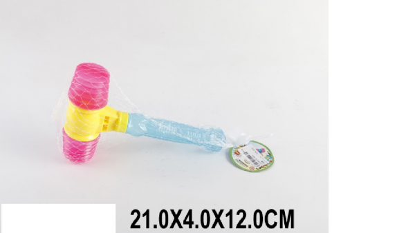 Дитяча іграшка молоточок пискавка (593,1519076,3967) в сітці 21*4*12см Дитяча іграшка молоточок пискавка (593,1519076,3967) в сітці 21*4*12см