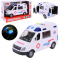 Дитяча іграшка машинка швидка допомога ZY221A фрикційний механізм, світло, звук, відео в описі 