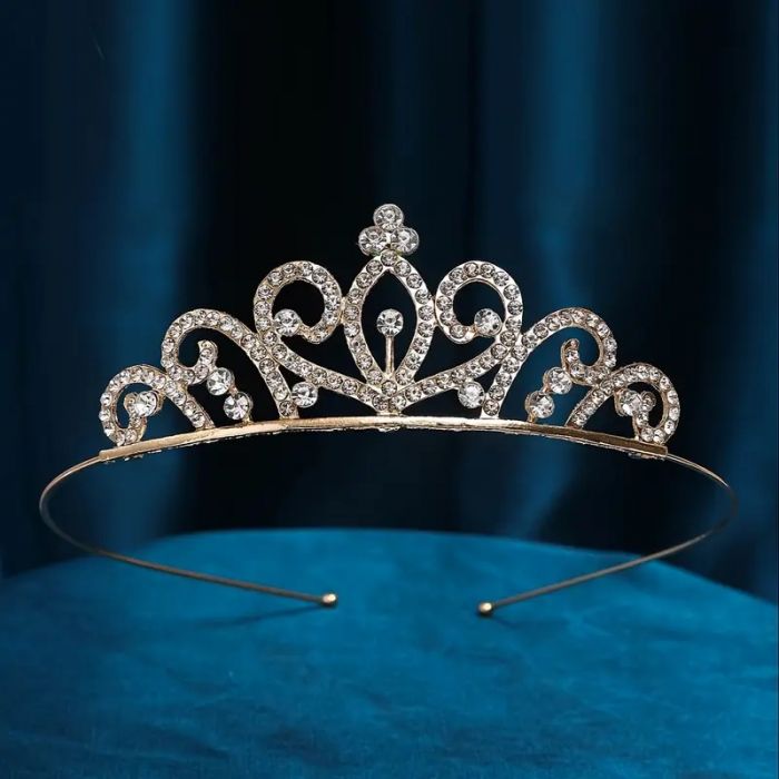 Діадема (тіара) корона колір золото (gold), матеріал корпусу метал (tiara) HG-113-J