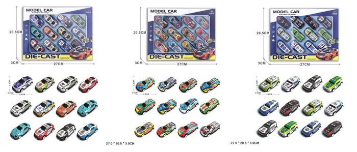 Дитяча іграшка машинка набір 5212A-6/1/7 3 види