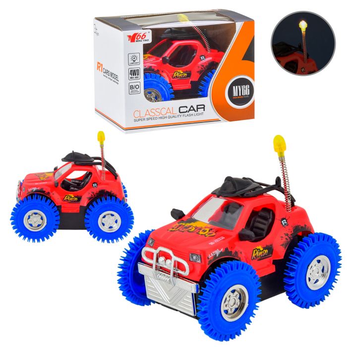 Дитяча іграшка машинка перевертиш MY66-181на батарейках світло