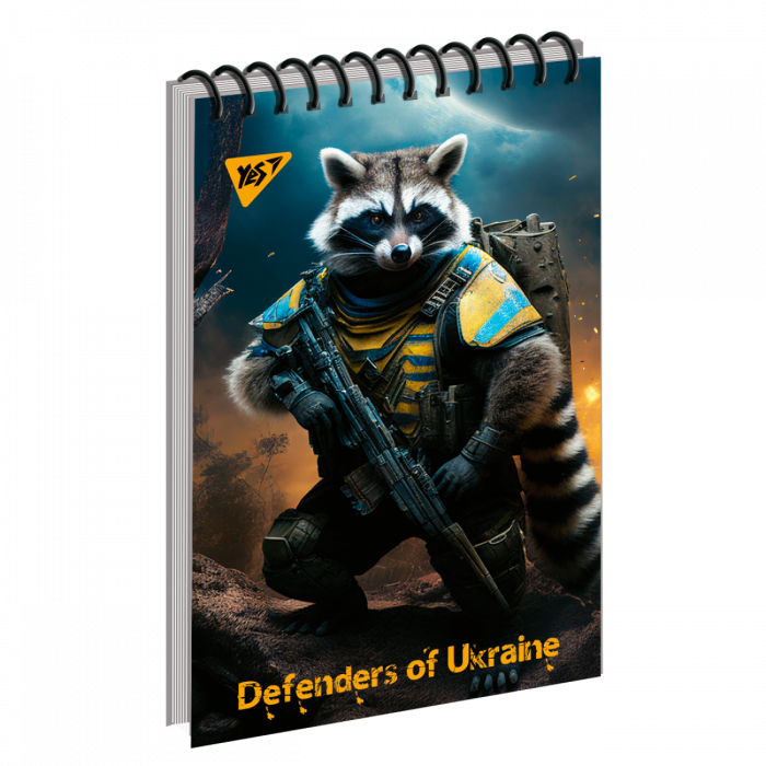Зошит блокнот для записів YES А7/80 од.спіраль "Defenders of Ukraine" 151872