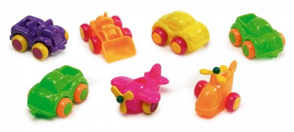 Дитяча іграшка машинка 10 см яскраві кольори 6 видів Viking Toys 1146 витримує навантаження до 100 кг