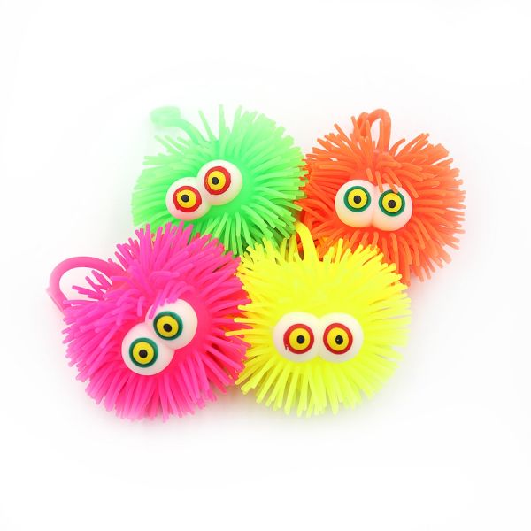 Дитяча іграшка антистрес волохастик, світиться, 9291