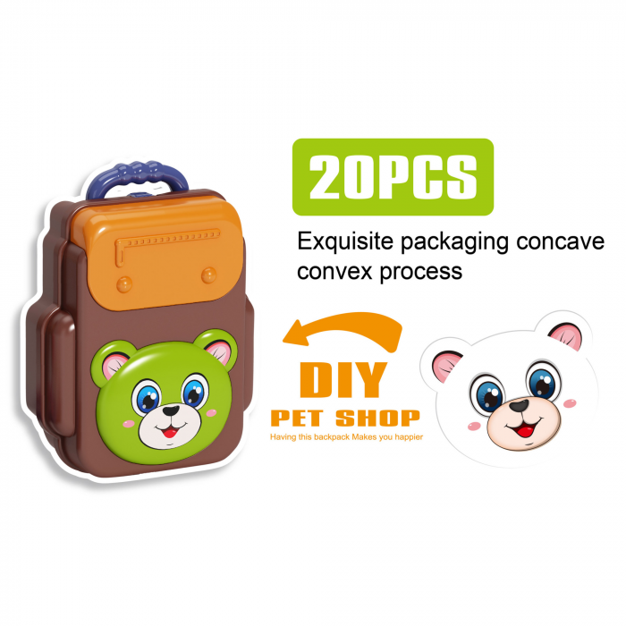 Дитяча іграшка Набір зоомагазин  у валізі , 20 дет. 688-107A