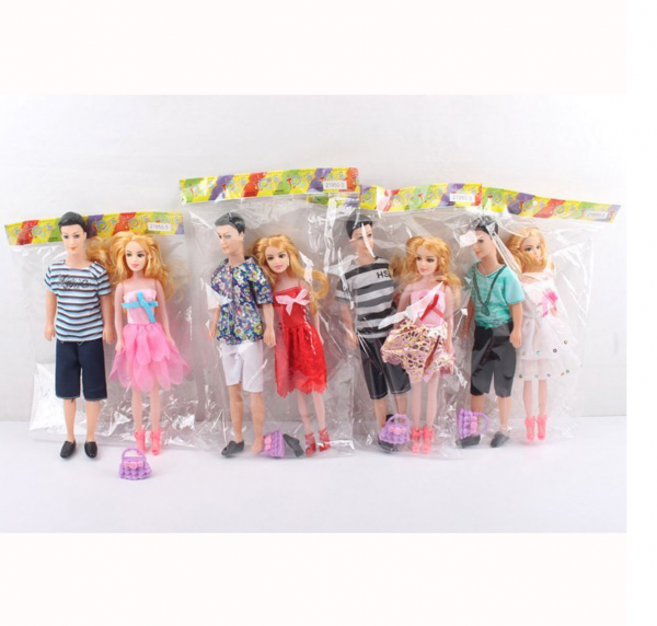 Дитяча іграшка лялька , набір сім'я (4140, 3613/6) мікс 2 види, пакет 28 см