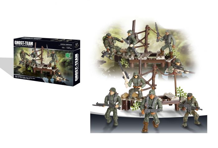 Дитяча іграшка набір конструктор військовий Спеціальні війська 127 дет XJ-995 X-BLOCK армія